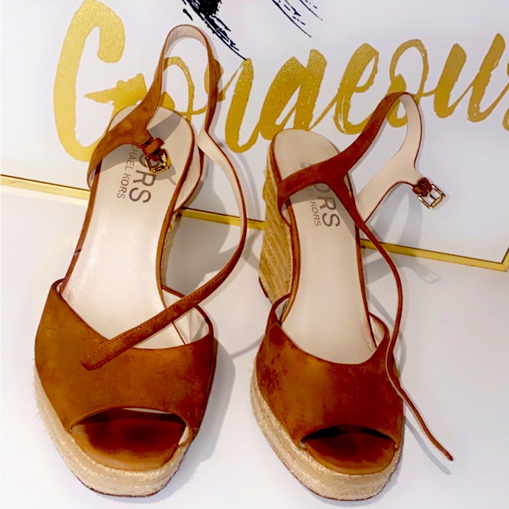 Brown suede Michael Kors shoes